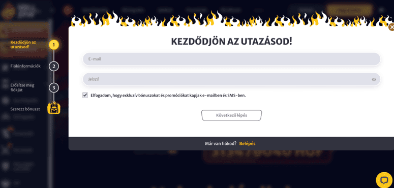 Így fogsz tudni regisztrálni Hellspin